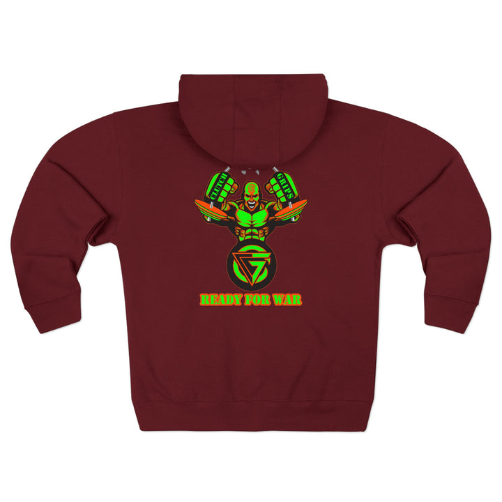 MAC SNAP GREEN ORANGE /READY FOR WAR ZIP UP