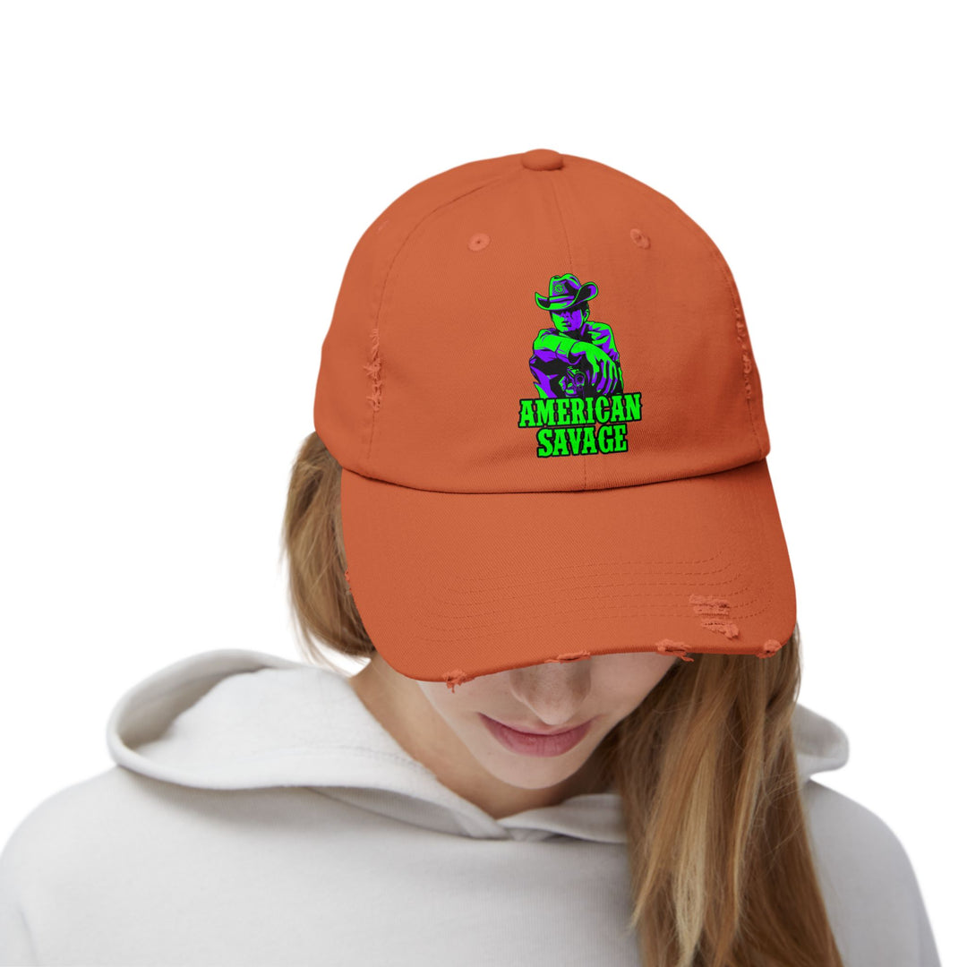 COWBOY KILLER PURPLE GREEN /AMERICAN SAVAGE CAP