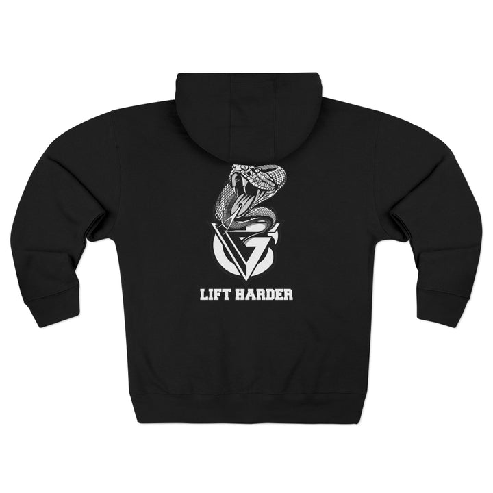 WICKED VIPER BLACK WHITE /LIFT HARDER ZIP UP (TIK TOK)