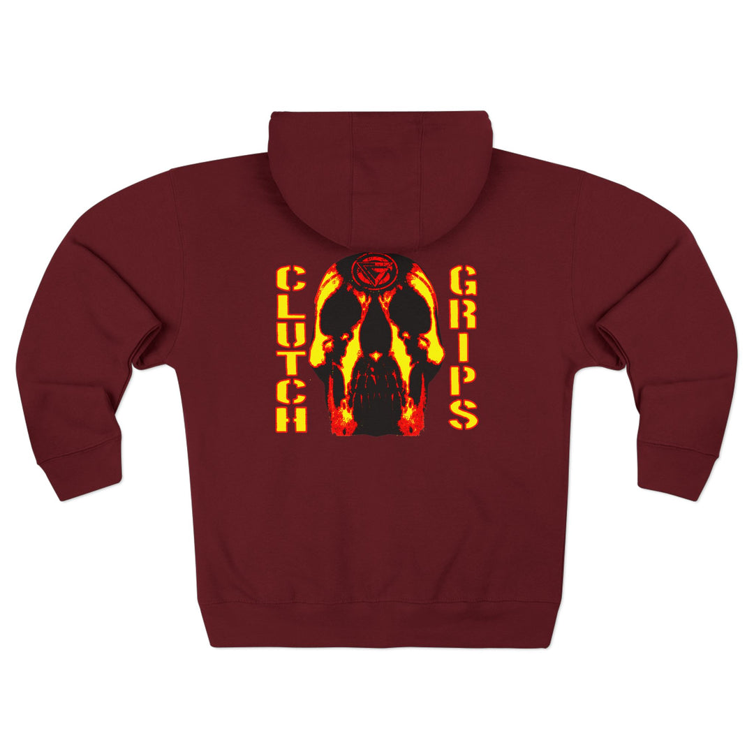 CG SKULLATOR RED GOLD /CLUTCH GRIPS ZIP UP