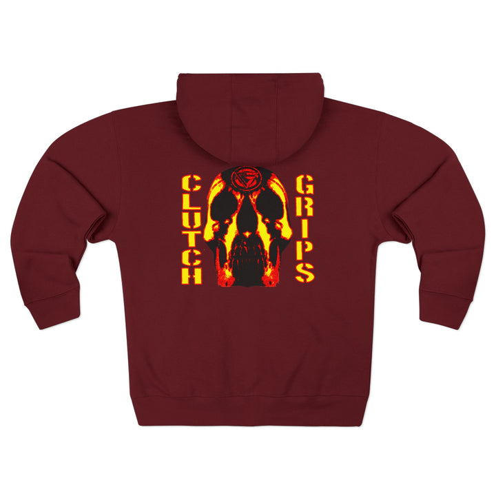 CG SKULLATOR RED GOLD /CLUTCH GRIPS ZIP UP