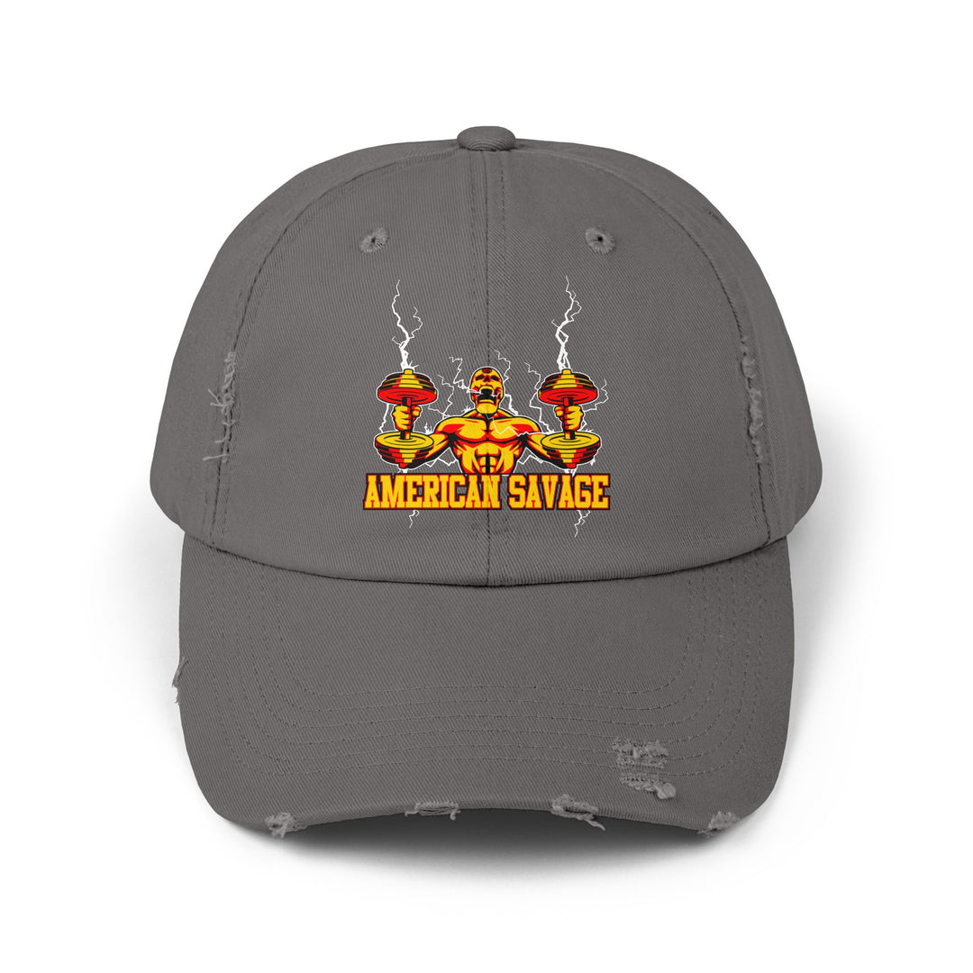RIDE THE LIGHTNING GOLD RED/AMERICAN SAVAGE CAP