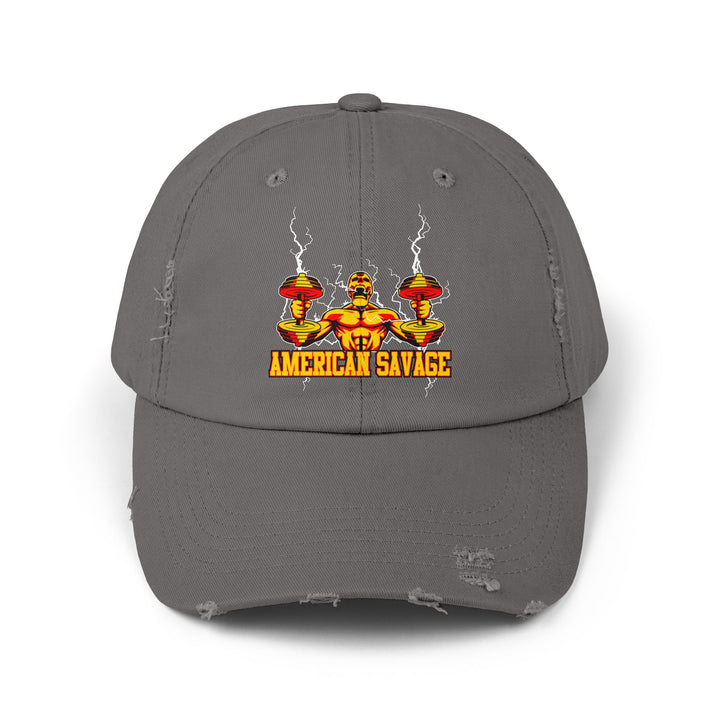 RIDE THE LIGHTNING GOLD RED/AMERICAN SAVAGE CAP