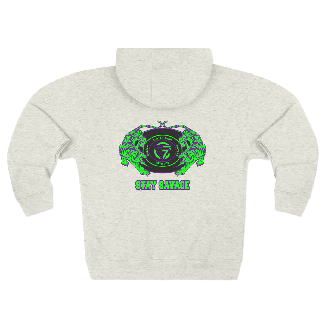 CG TIGER VS TIGER PURPLE GREEN /STAY SAVAGE ZIP UP