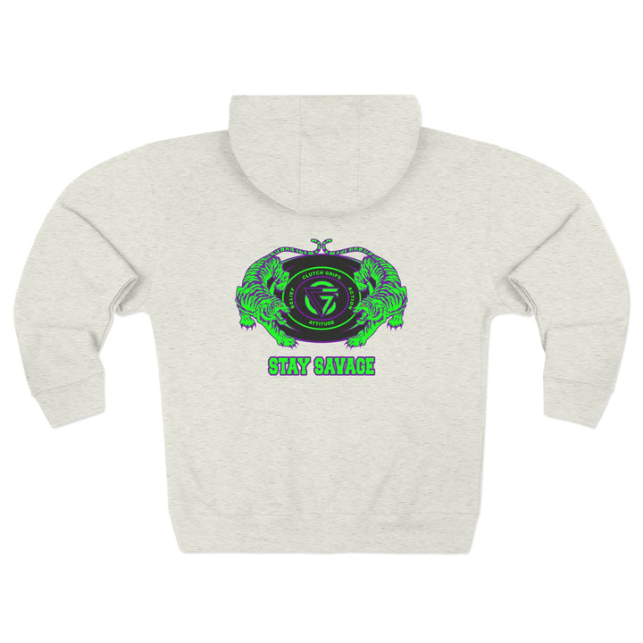 CG TIGER VS TIGER PURPLE GREEN /STAY SAVAGE ZIP UP