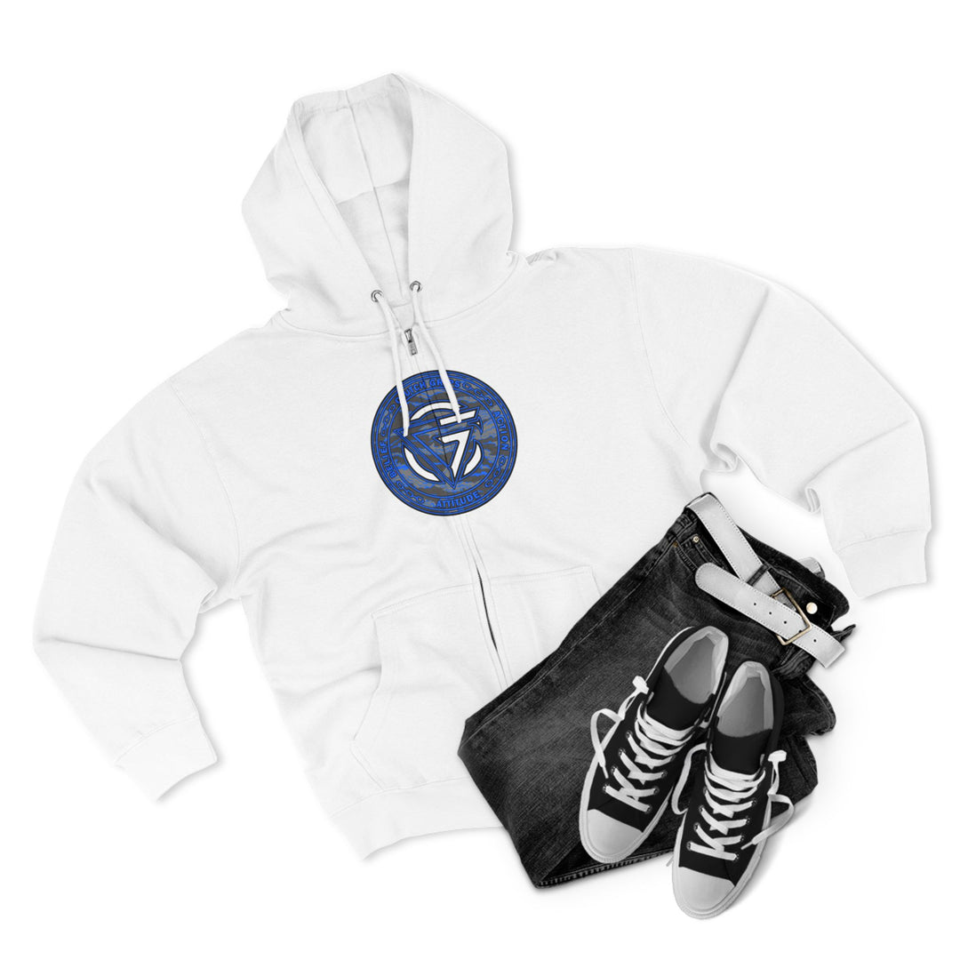 CG ANGRY DOG CAMO BLUE /STAY SAVAGE /ZIP UP