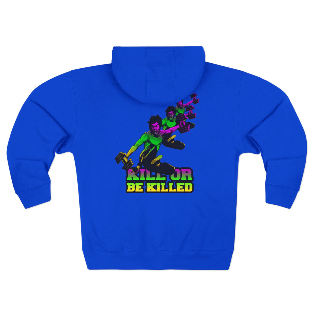 CG LIFT KICK YELLOW GREEN PURPLE FADE /KILL OR BE KILLED ZIP UP