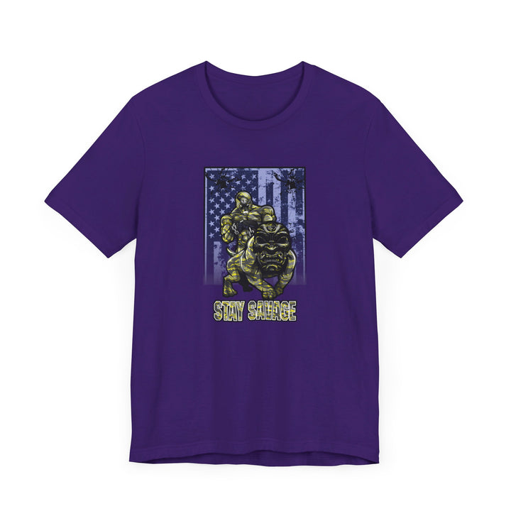 ANGRY DOG YELLOW CAMO FLAG/STAY SAVAGE