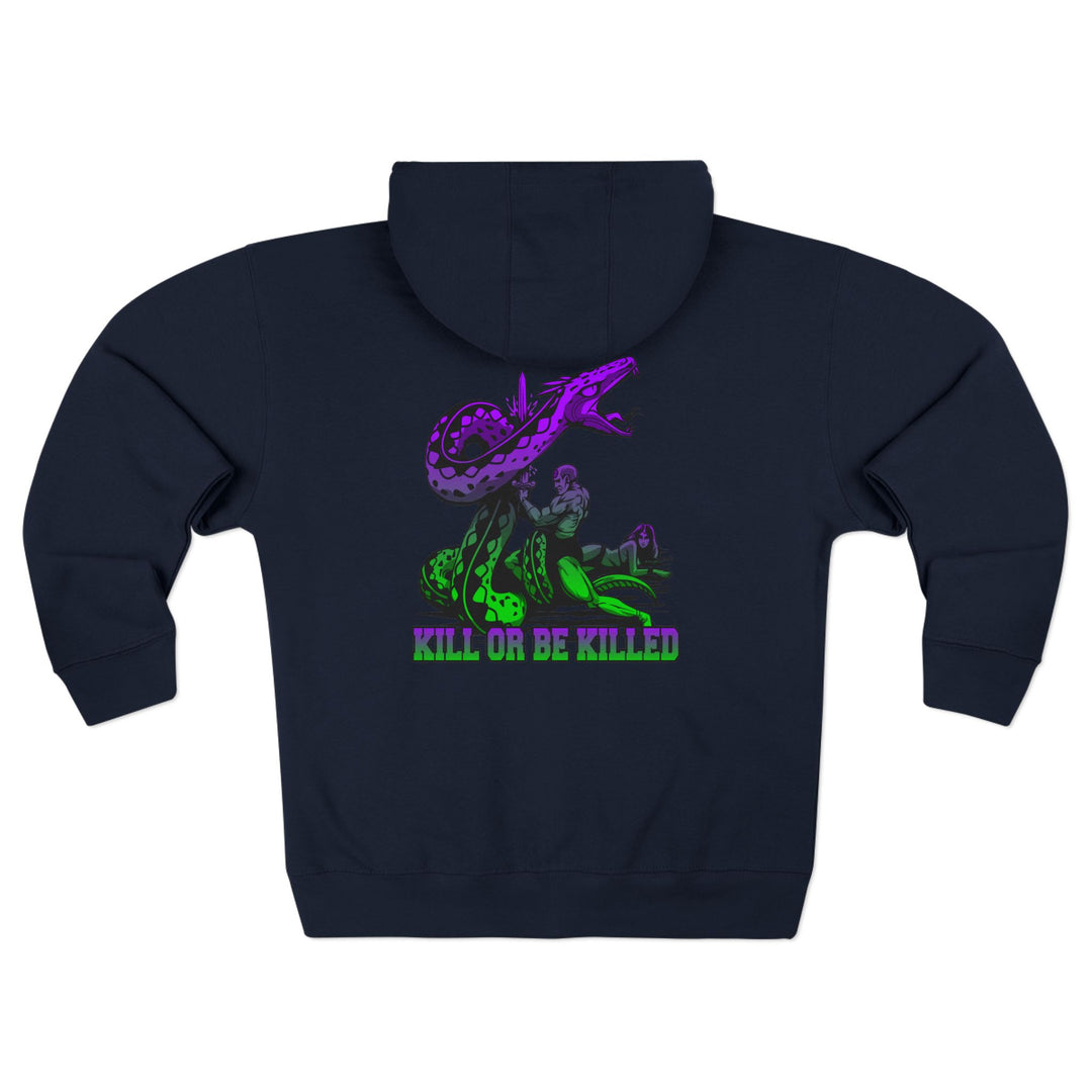 CG SERPENT SLAYER PURPLE GREEN /KILL OR BE KILLED ZIP UP