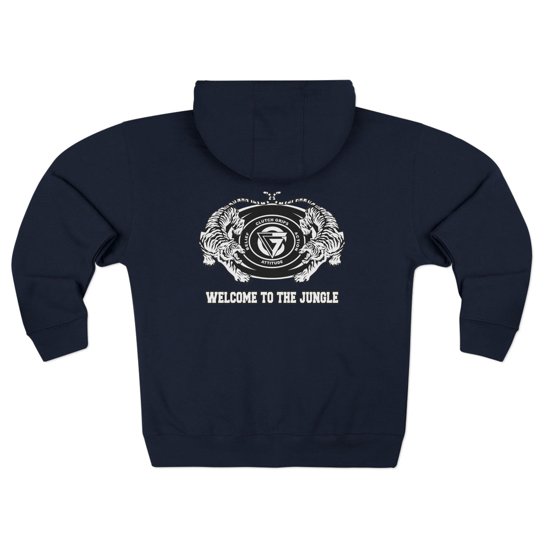 CG TIGER VS TIGER WHITE BLACK /WELCOME TO THE JUNGLE ZIP UP