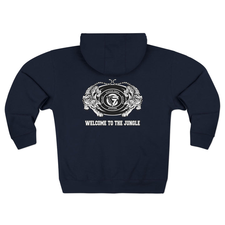 CG TIGER VS TIGER WHITE BLACK /WELCOME TO THE JUNGLE ZIP UP