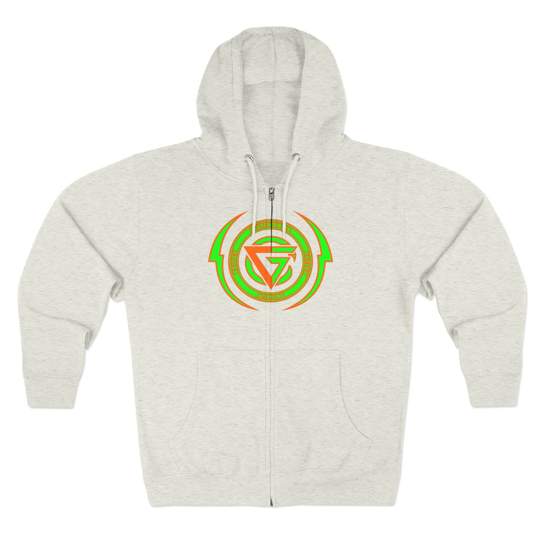 SPARTAN LIFT ORANGE GREEN  /LIFT HARDER ZIP UP