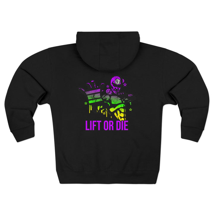 CG GRIP MASTER MAC YELLOW GREEN PURPLE /LIFT OR DIE  ZIP UP