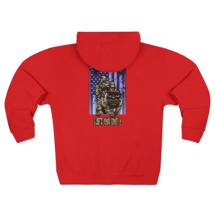 CG ANGRY DOG CAMO YELLOW/LIFT OR DIE ZIP UP