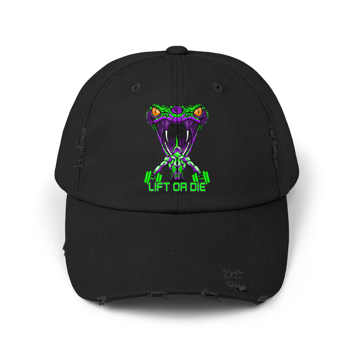 MAN VS VIPER PURPLE GREEN /LIFT OR DIE CAP