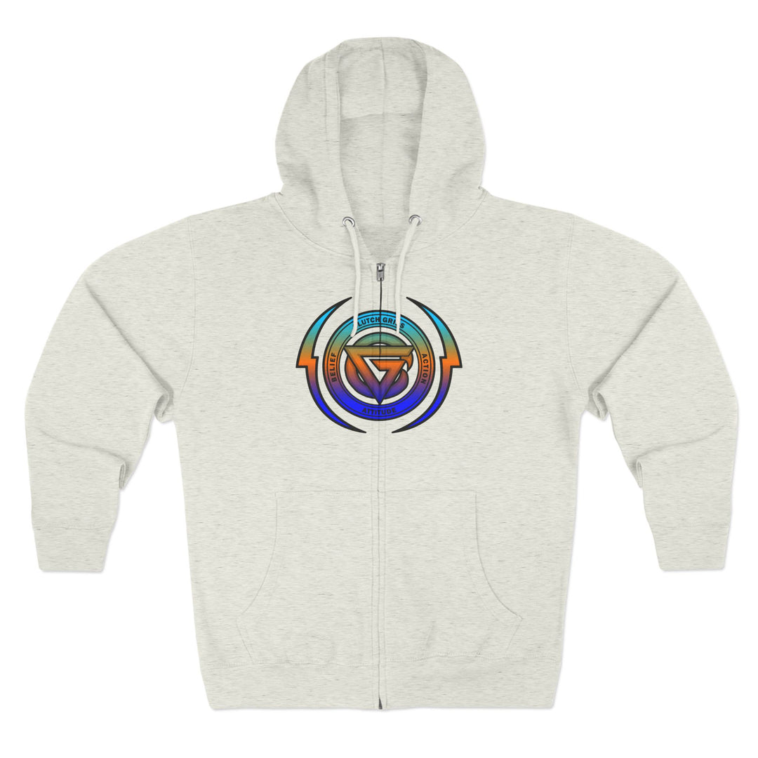 CG SKULLATOR BLUE ORANGE AQUA /WORLD DOMINATION ZIP UP