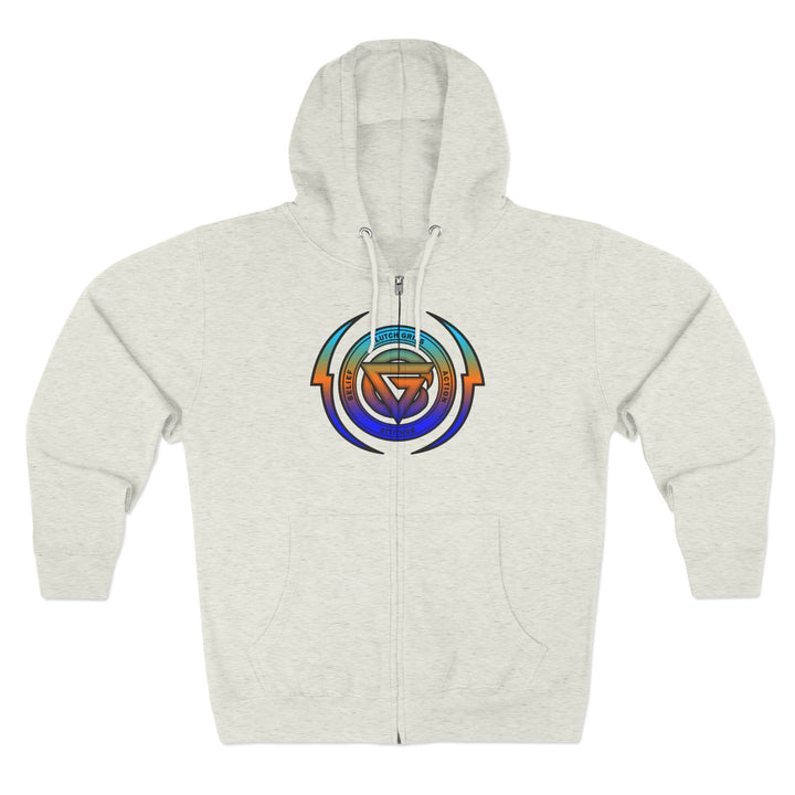 CG SKULLATOR BLUE ORANGE AQUA /WORLD DOMINATION ZIP UP