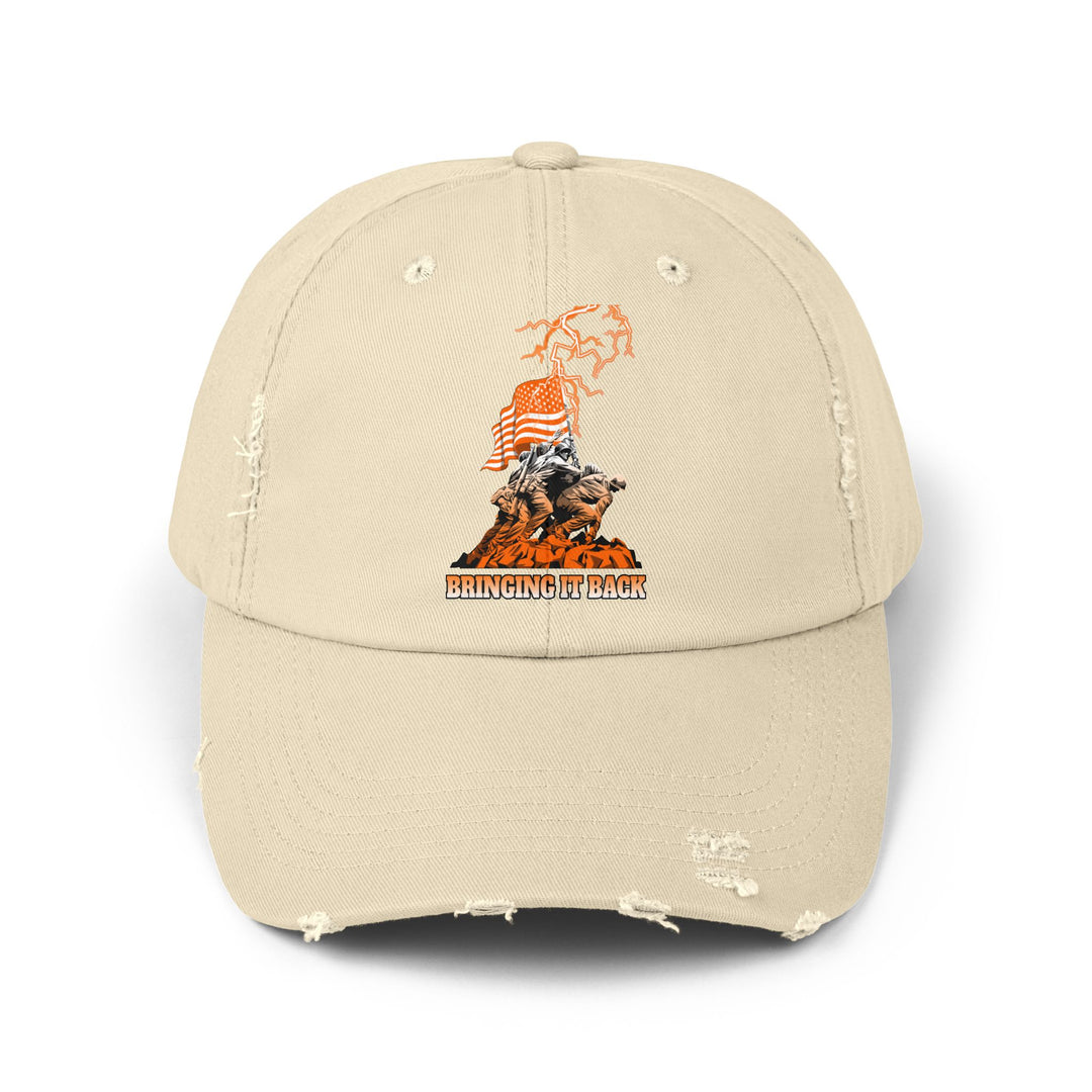 AMERICAN WARRIORS ORANGE WHITE FADE /BRINGING IT BACK CAP