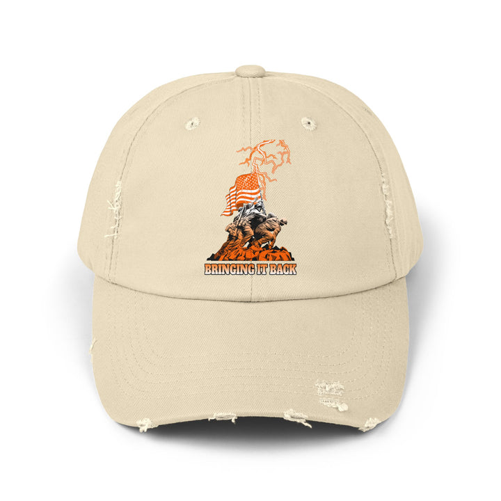 AMERICAN WARRIORS ORANGE WHITE FADE /BRINGING IT BACK CAP