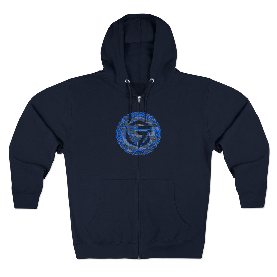 CG ANGRY DOG CAMO BLUE /STAY SAVAGE /ZIP UP