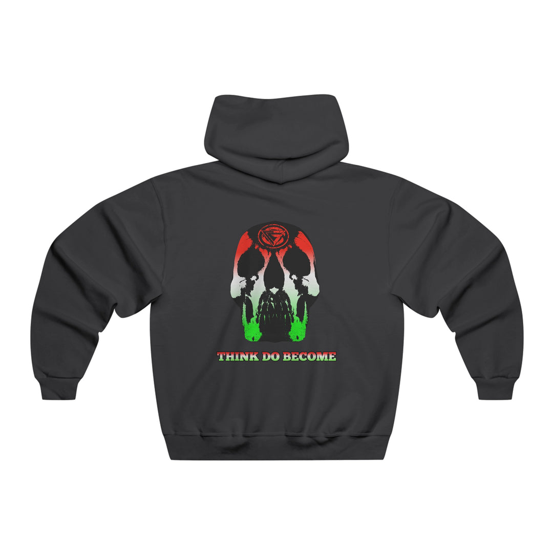 SKULLATOR- RED WHITE GREEN FADE/THINK DO BECOME