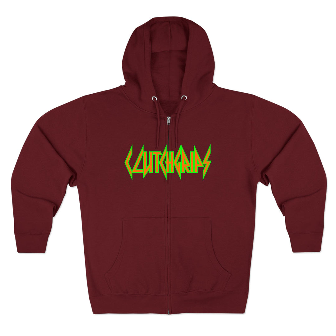 CG ANGRY DOG ORANGE GREEN /LIFT OR DIE ZIP UP