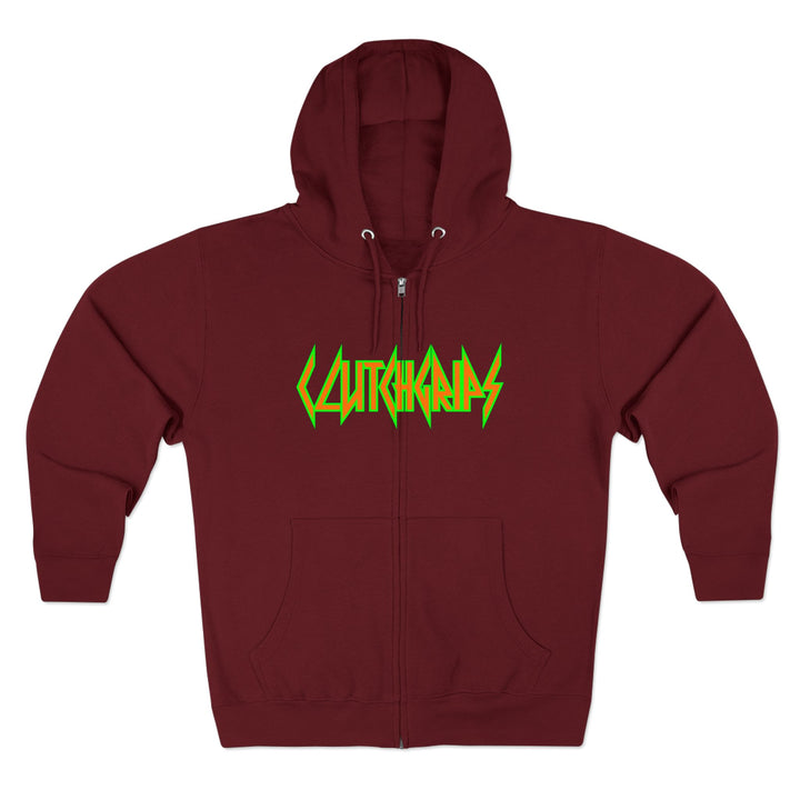 CG ANGRY DOG ORANGE GREEN /LIFT OR DIE ZIP UP