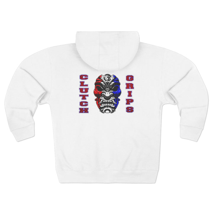 SAMURAI MASK RED WHITE BLUE /CLUTCHGRIPS  ZIP UP