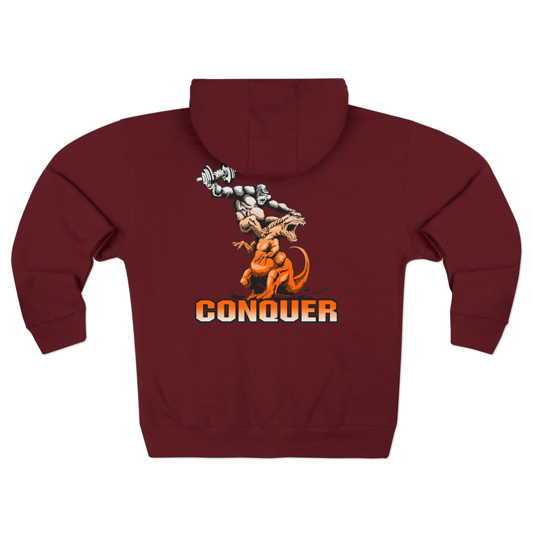 CG APE VS ZILLA 2ND FIGHT ORANGE WHITE FADE /CONQUER ZIP UP