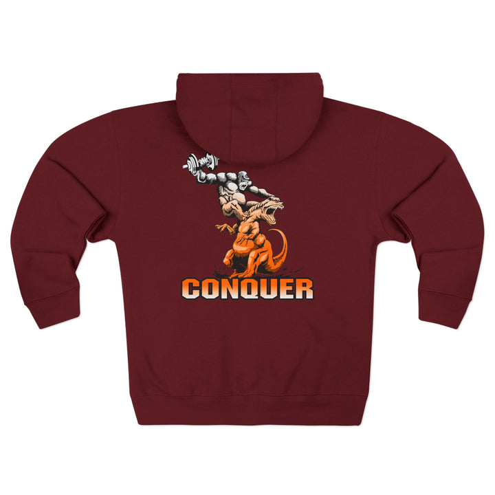 CG APE VS ZILLA 2ND FIGHT ORANGE WHITE FADE /CONQUER ZIP UP