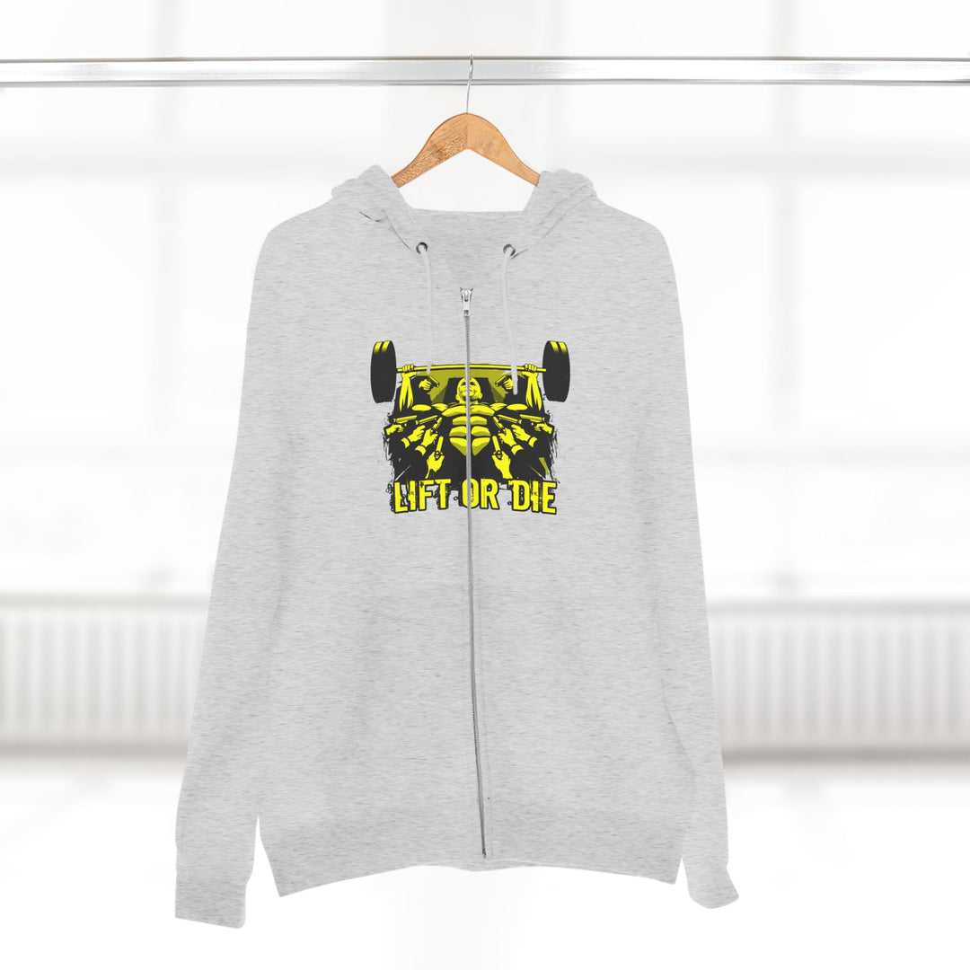 CG FINAL BOSS ON PRE-WORKOUT YELLOW BLACK /LIFT OR DIE ZIP UP