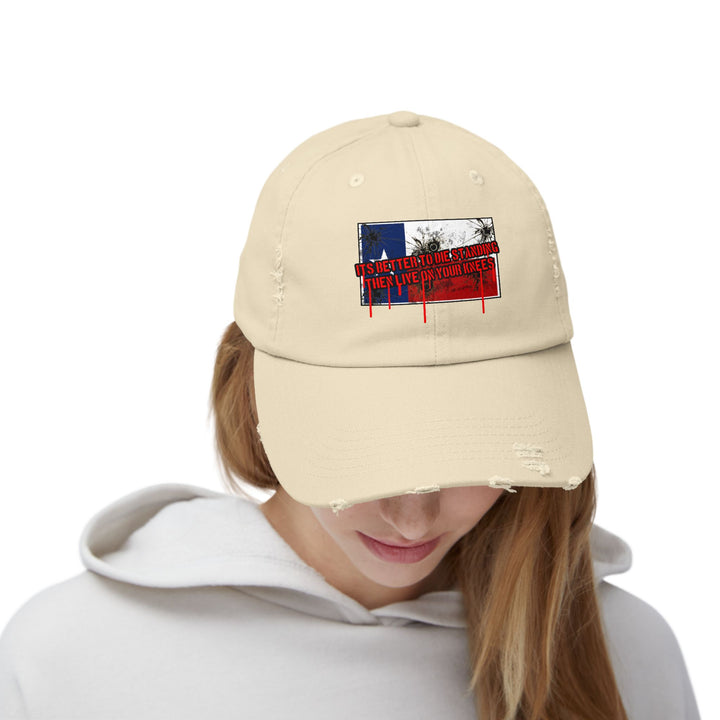 TEXAS FLAG BETTER TO DIE STANDING THEN LIVE O YOUR KNEE'S/CAP