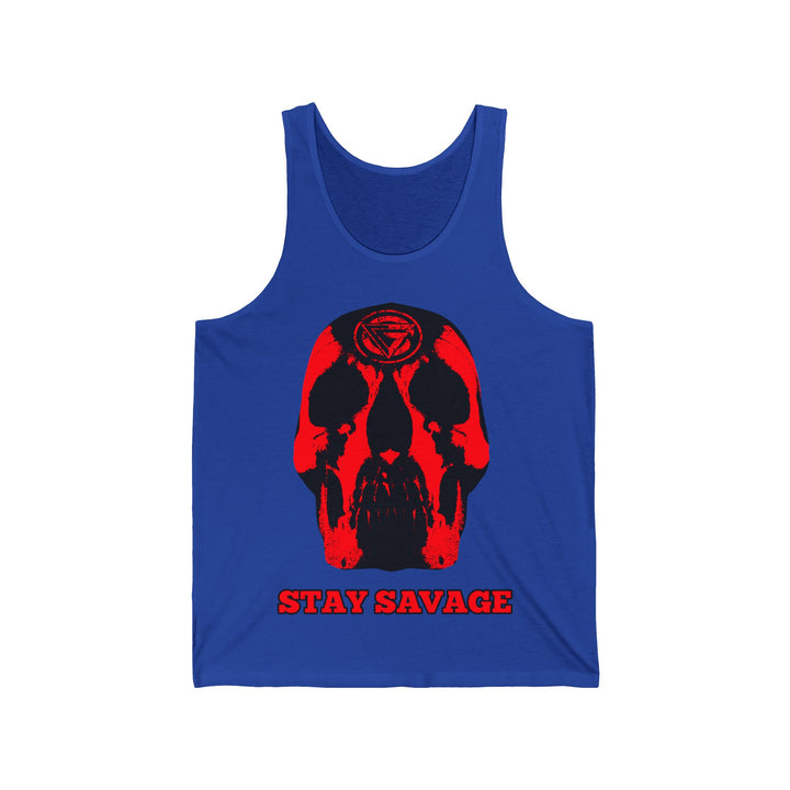 SKULLATOR TANK RED /STAY SAVAGE