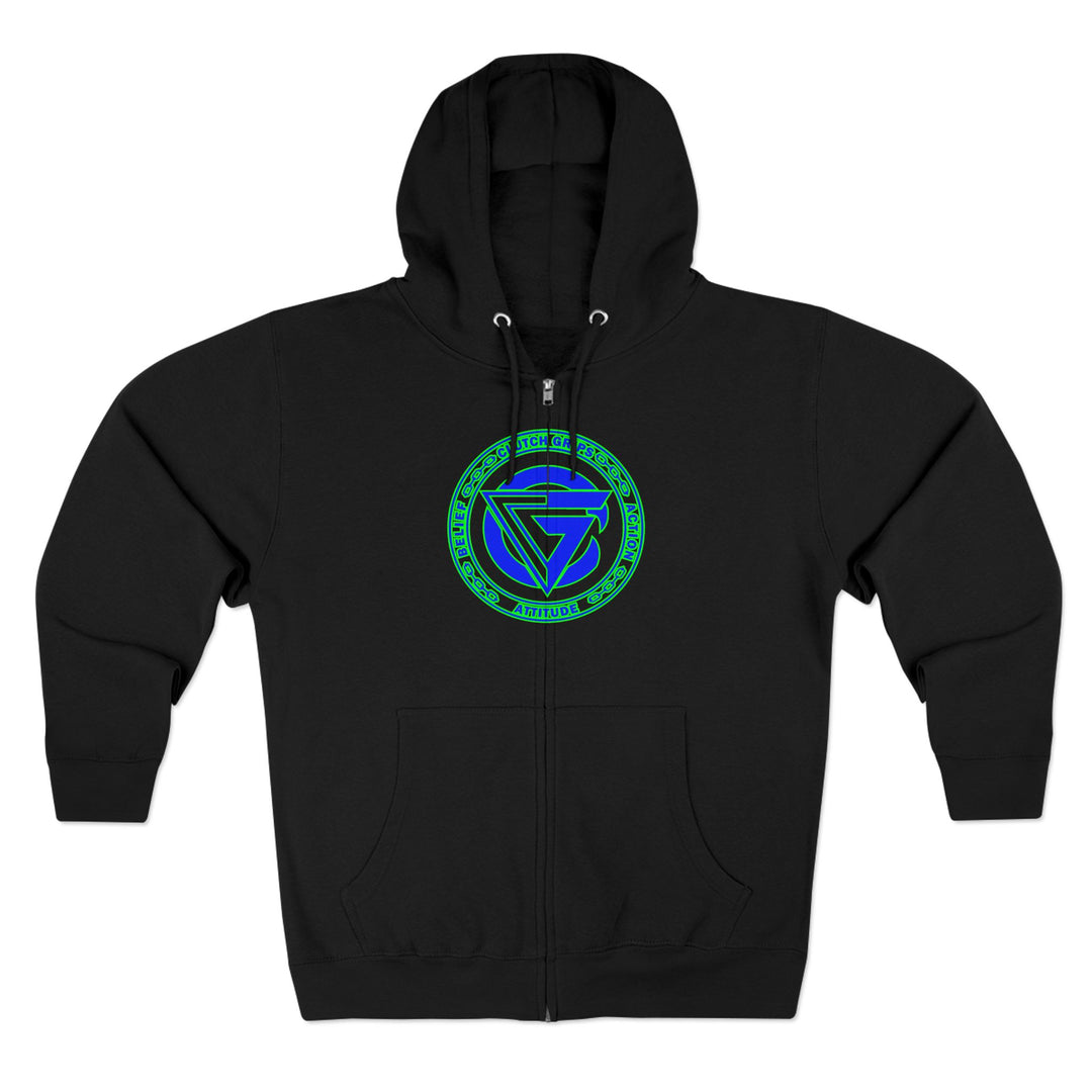 CG SKULLATOR BLUE GREEN /CLUTCHGRIPS ZIP UP
