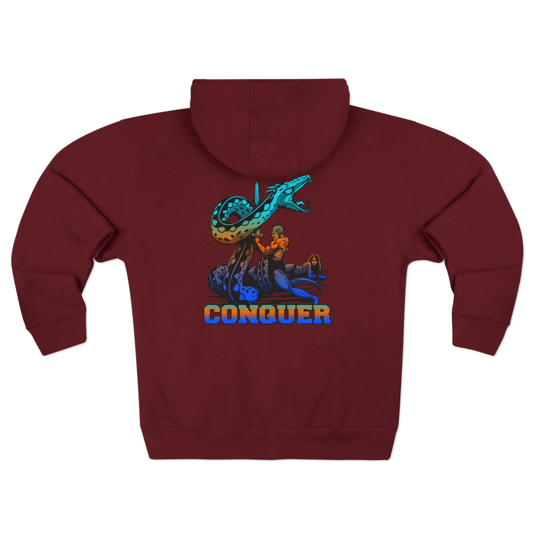 CG SERPENT SLAYER BLUE ORANGE AQUA  /CONQUER ZIP UP