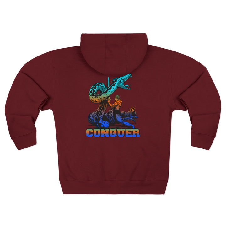 CG SERPENT SLAYER BLUE ORANGE AQUA  /CONQUER ZIP UP