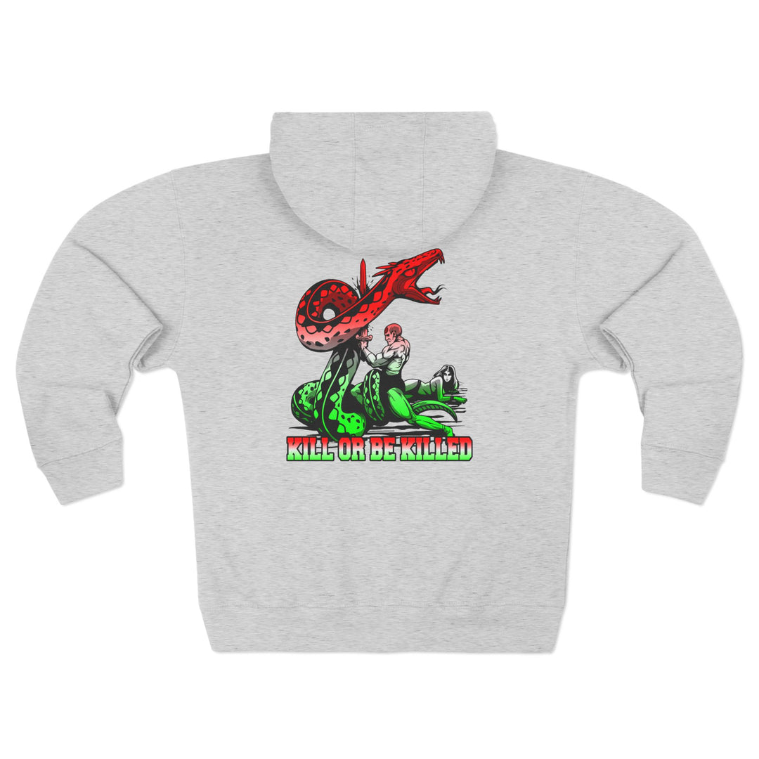 CG SERPENT SLAYER RED WHITE GREEN FADE /KILL OR BE KILLED ZIP UP