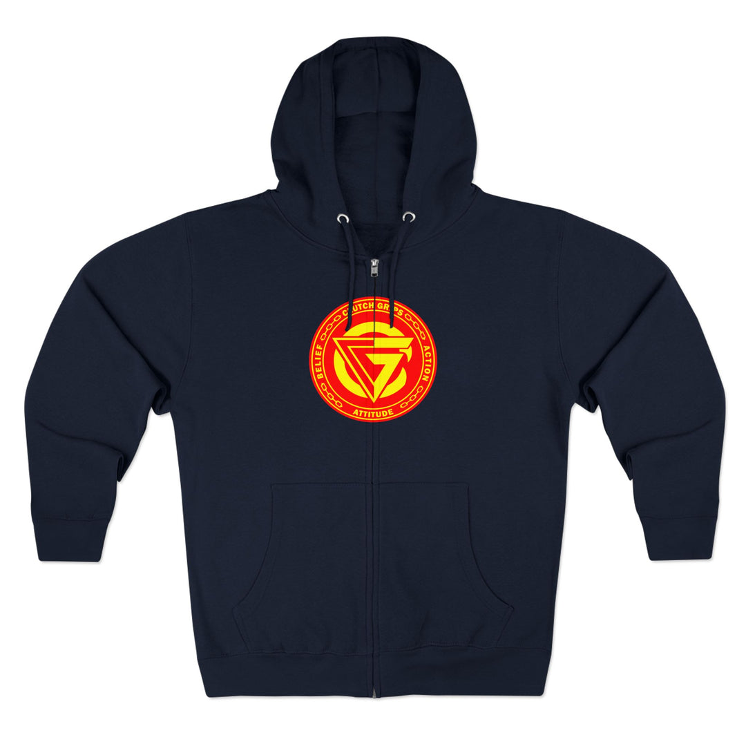CG SAMURAI MASK ORANGE GOLD /CLUTCHGRIPS ZIP UP
