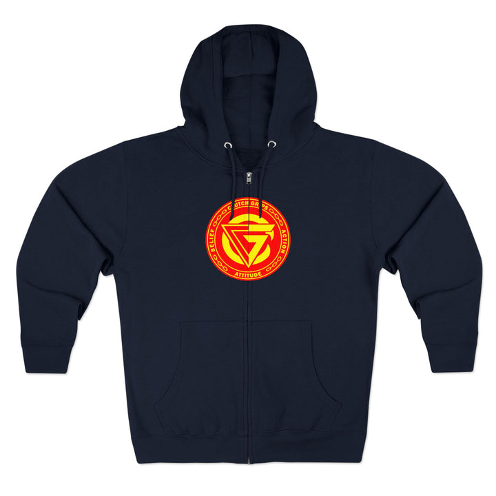 CG SAMURAI MASK ORANGE GOLD /CLUTCHGRIPS ZIP UP