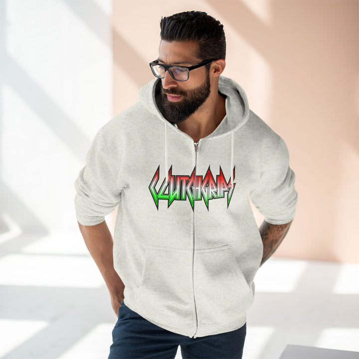 CG SKULLATOR SGL BELL DRAGON TIGER RED WHITE GREEN FADE /STAY SAVAGE ZIP UP