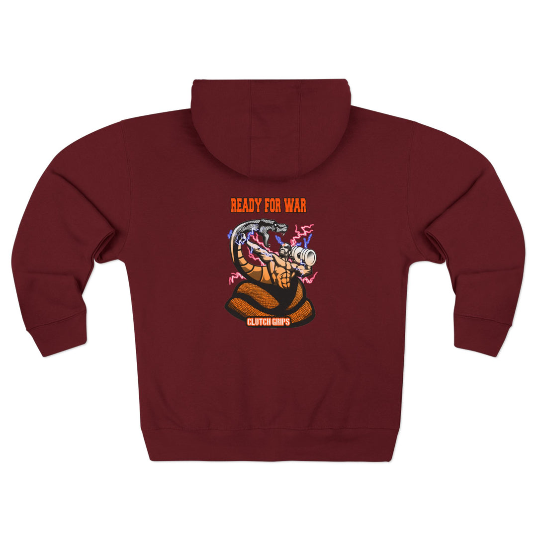 MAC VS SNAKE ORANGE WHITE FADE /READY FOR WAR ZIP UP