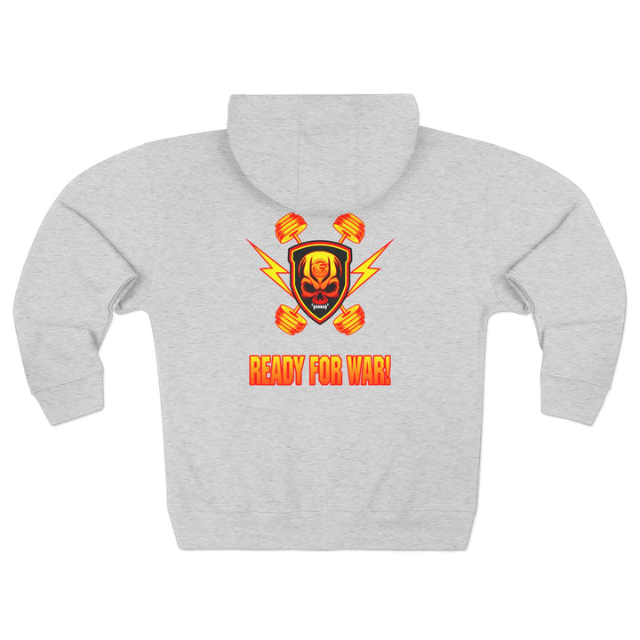 CG DBL SKULL BELL RED GOLD/READY FOR WAR ZIP UP