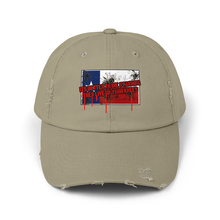 TEXAS FLAG BETTER TO DIE STANDING THEN LIVE O YOUR KNEE'S/CAP