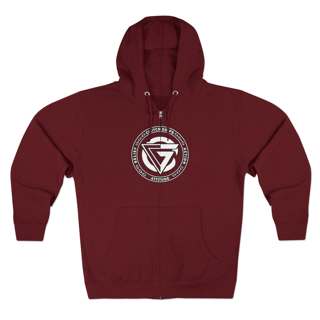 CG MAC JUMP WHITE /AMERICAN SAVAGE ZIP UP