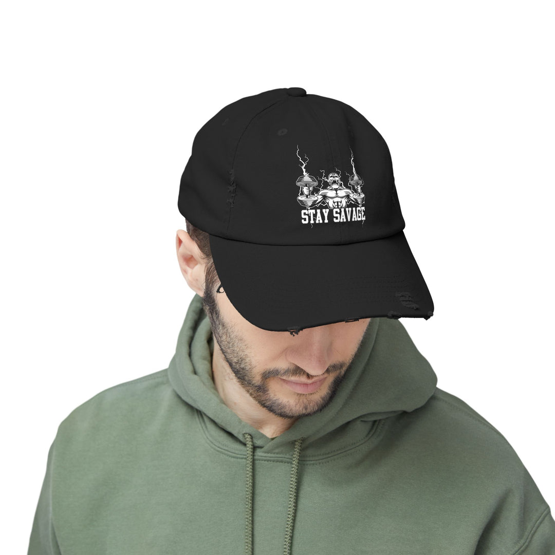RIDE THE LIGHTNING WHITE /STAY SAVAGE CAP
