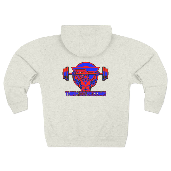 ENTER THE MAC HYPER RED BLUE/THINK DO BECOME ZIP UP