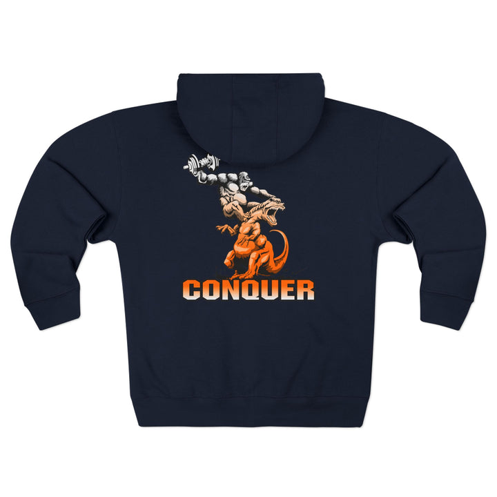 CG APE VS ZILLA 2ND FIGHT ORANGE WHITE FADE /CONQUER ZIP UP