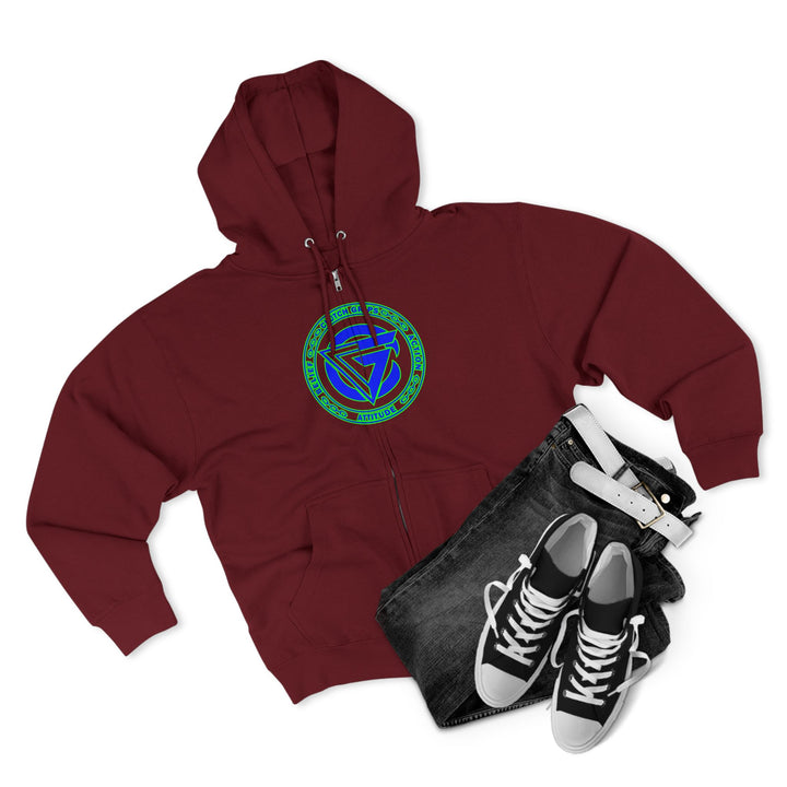 CG SKULLATOR BLUE GREEN /CLUTCHGRIPS ZIP UP