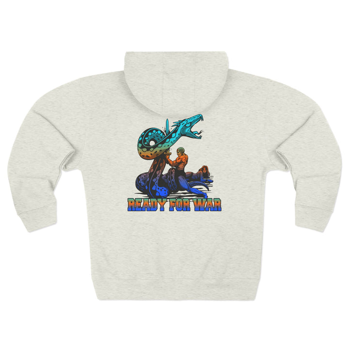 CG SERPENT SLAYER BLUE ORANGE AQUA /READY FOR WAR ZIP UP