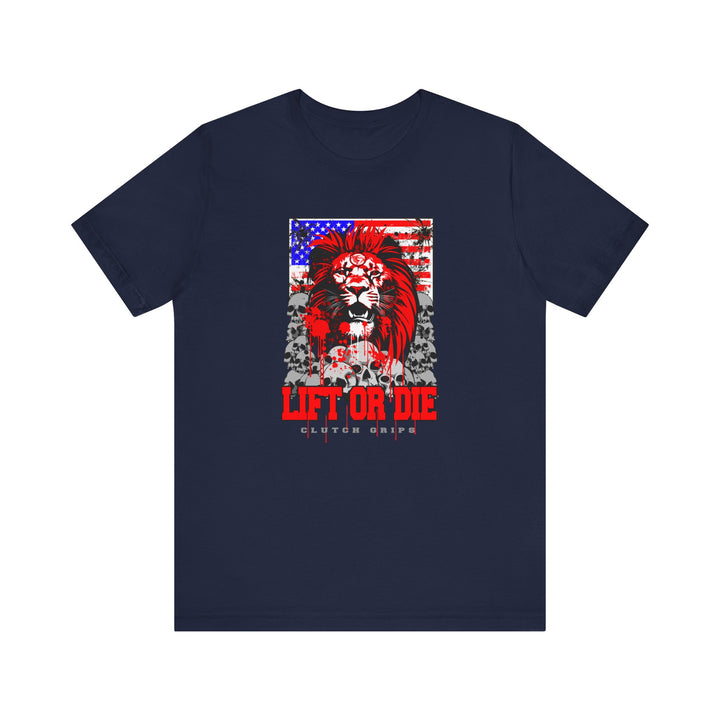 LIONHEART USA FLAG RED WHITE BLUE /LIFT OR DIE